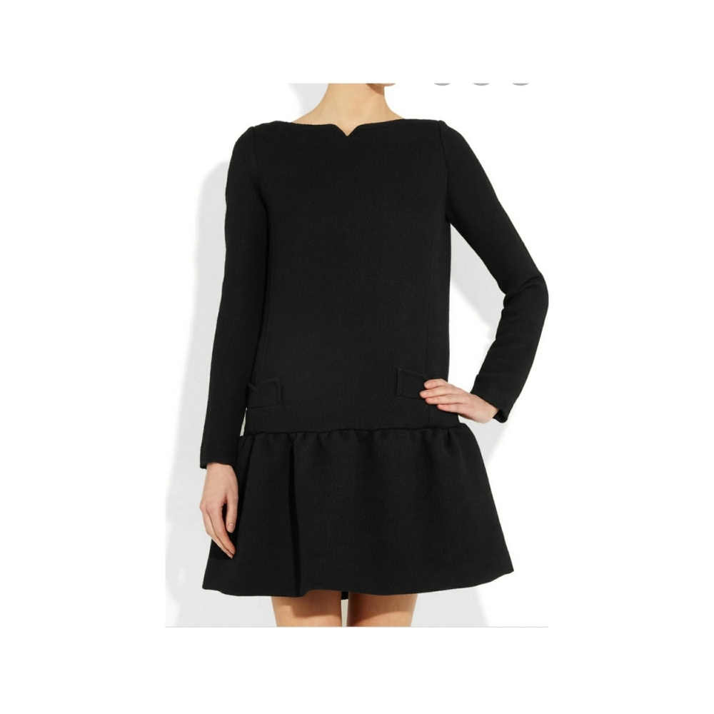 Victoria Victoria Beckham black stretch wool dress